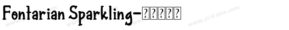 Fontarian Sparkling字体转换